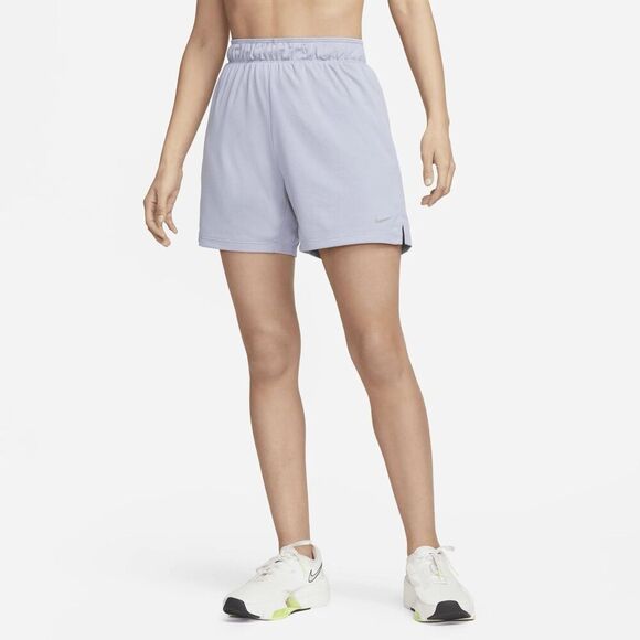 Nike Women's Dri-FIT Loose Fit  Training Shorts S Small Grey 2 Side pockets NWT - Picture 1 of 4